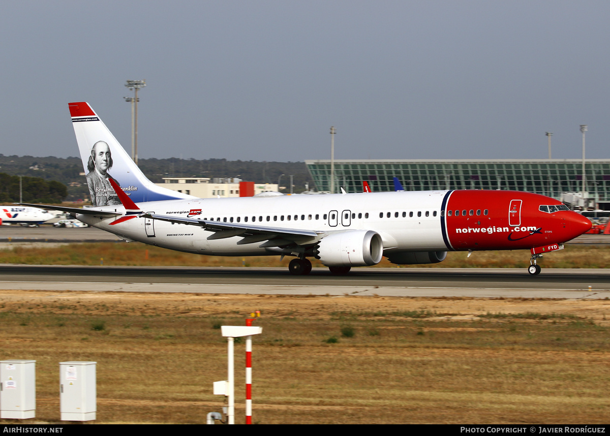 Aircraft Photo of EI-FYD | Boeing 737-8 Max 8 | Norwegian | AirHistory.net #694406
