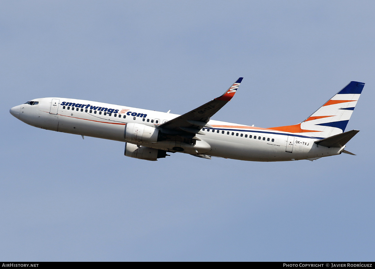 Aircraft Photo of OK-TVJ | Boeing 737-8Q8 | Smartwings | AirHistory.net #694421