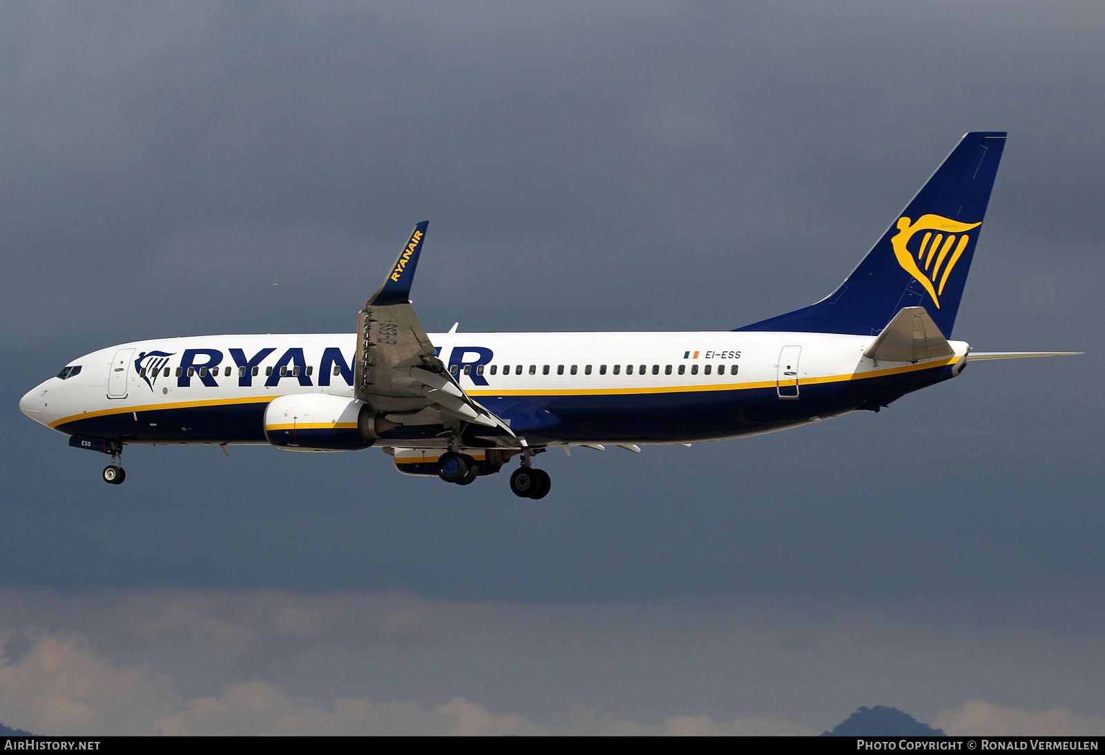 Aircraft Photo of EI-ESS | Boeing 737-8AS | Ryanair | AirHistory.net #694423