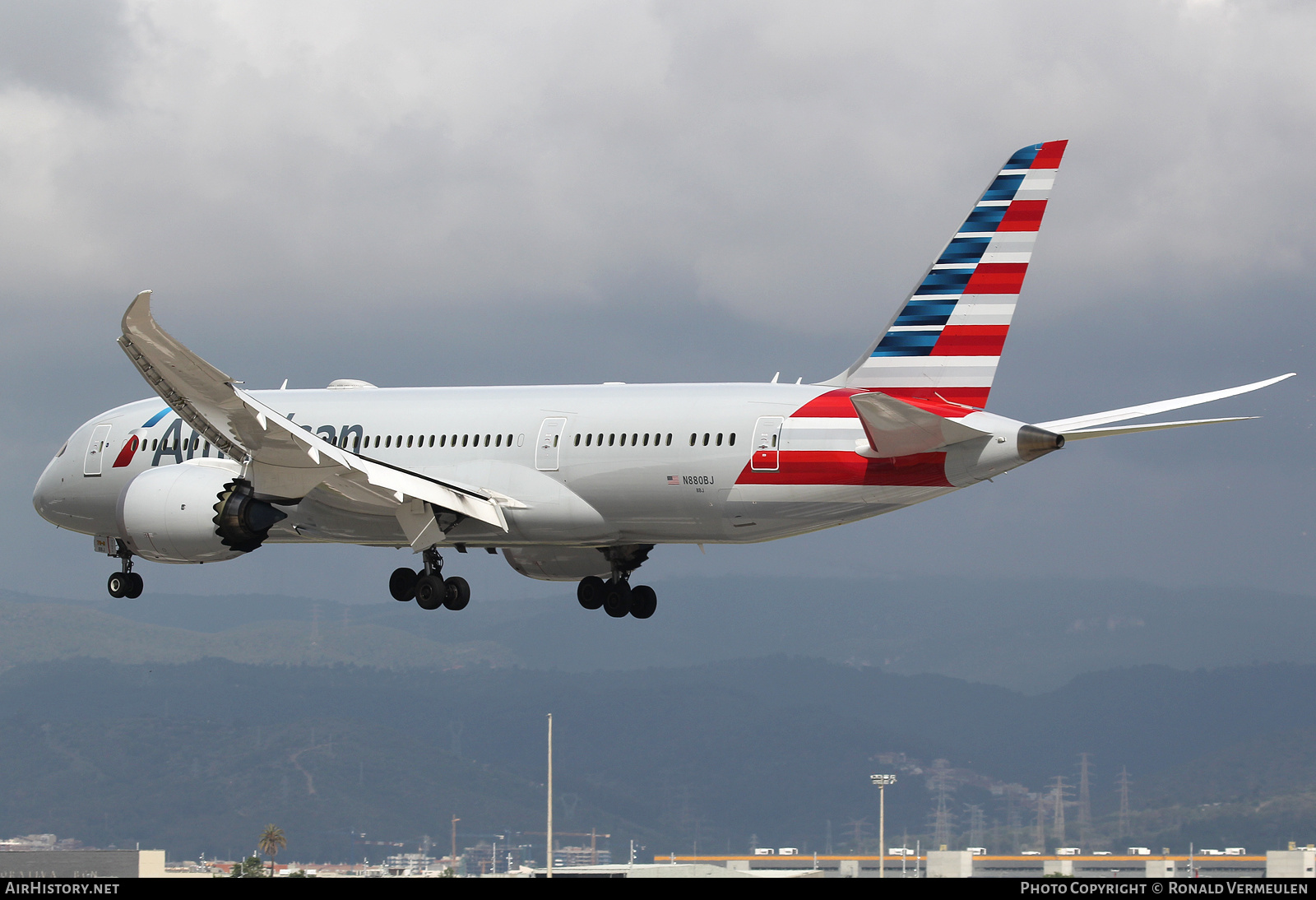 Aircraft Photo of N880BJ | Boeing 787-8 Dreamliner | American Airlines | AirHistory.net #694457