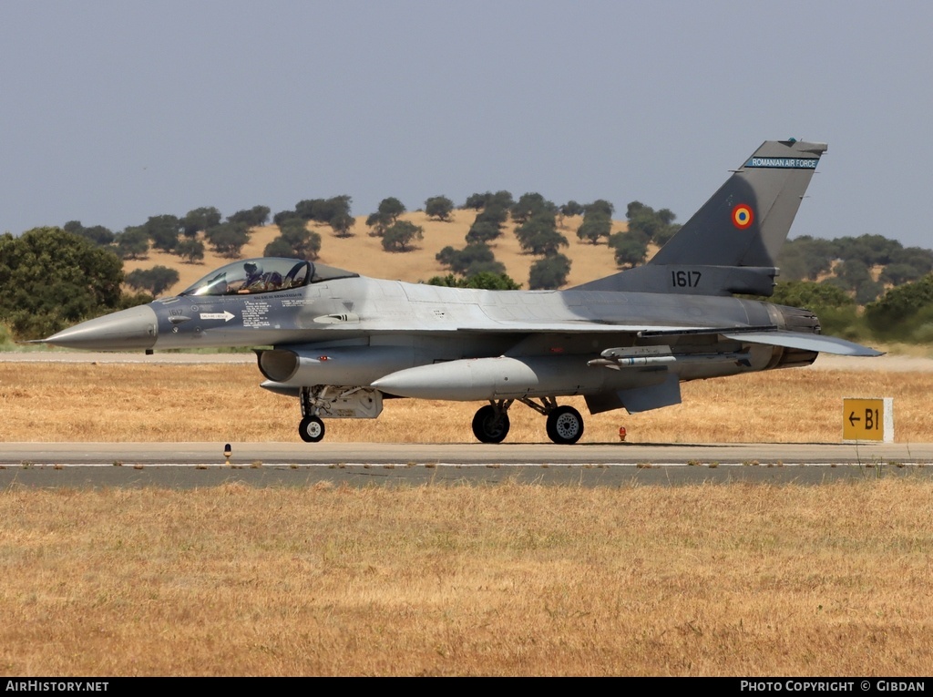 Aircraft Photo of 1617 | General Dynamics F-16AM Fighting Falcon | Romania - Air Force | AirHistory.net #694460