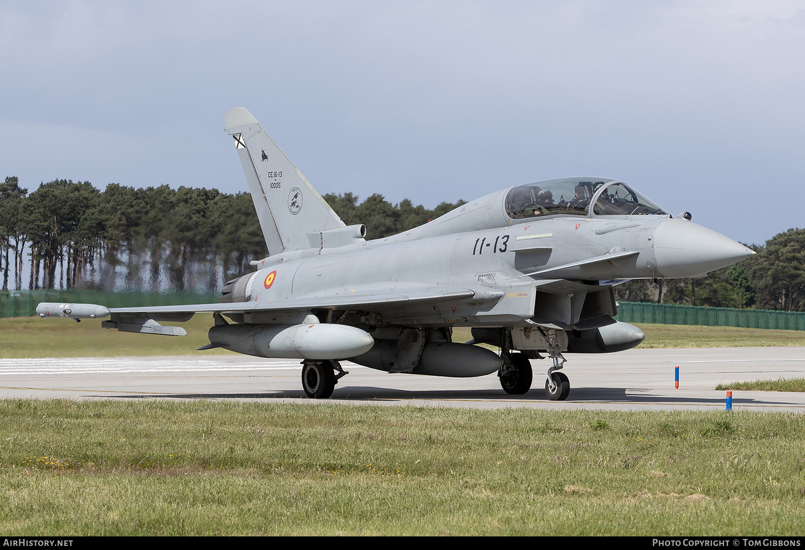 Aircraft Photo of CE.16-13 / 10005 | Eurofighter EF-2000 Typhoon T | Spain - Air Force | AirHistory.net #694519