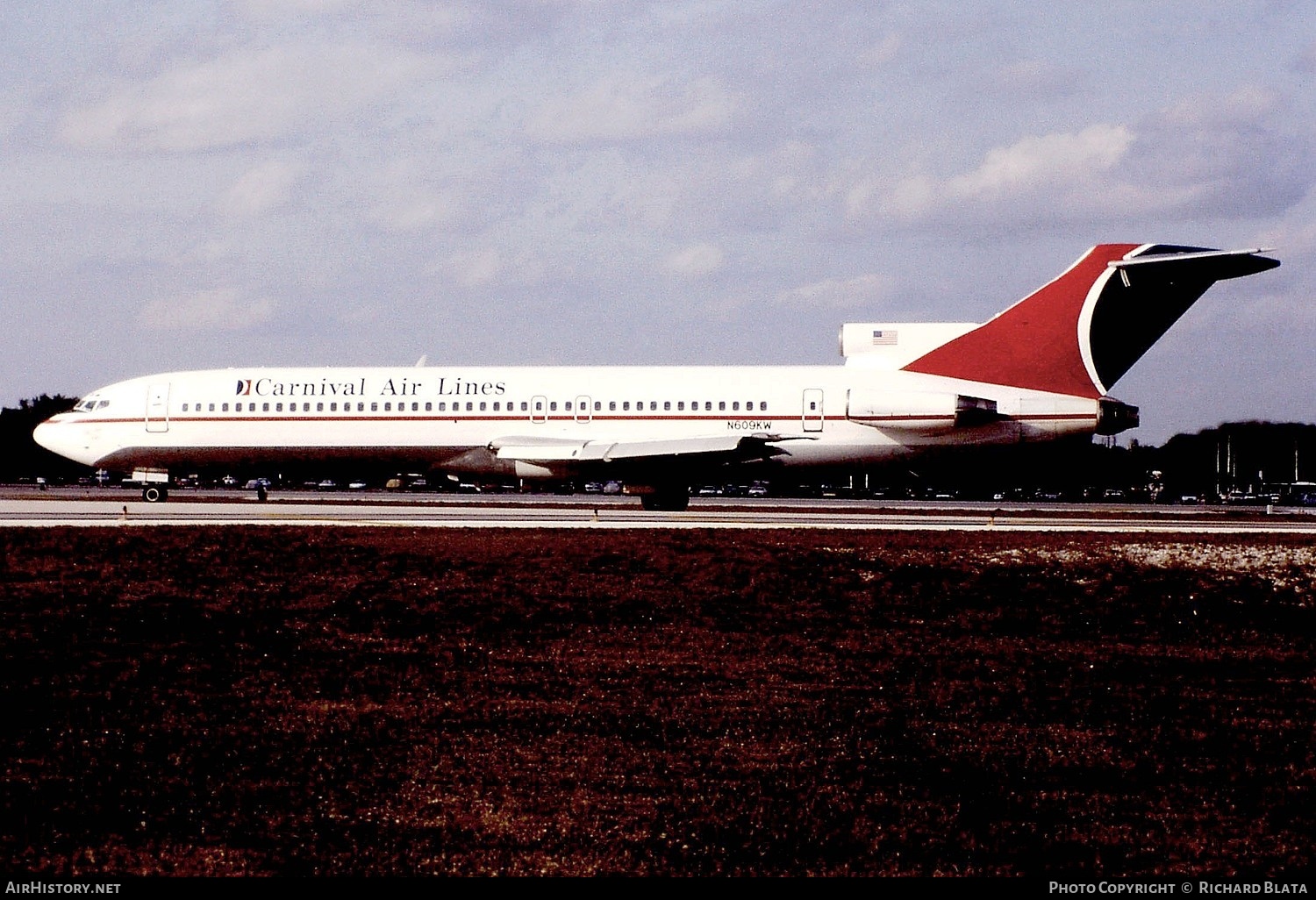 Aircraft Photo of N609KW | Boeing 727-282/Adv | Carnival Air Lines | AirHistory.net #694522