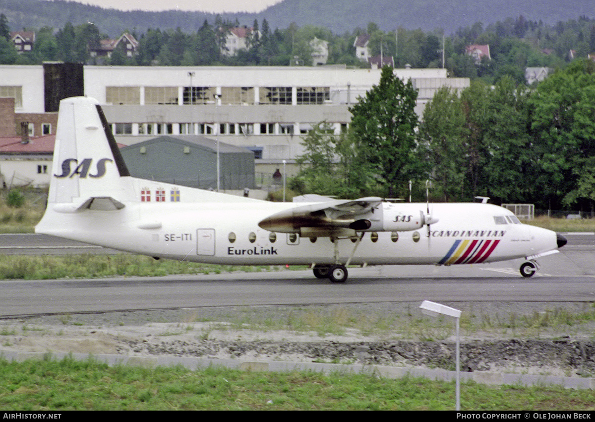 Aircraft Photo of SE-ITI | Fokker F27-600 Friendship | Scandinavian Commuter - Eurolink | AirHistory.net #694559