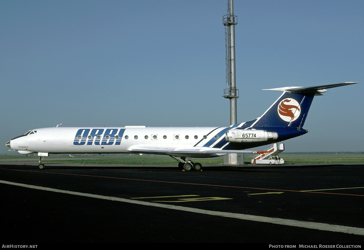 Aircraft Photo of 65774 | Tupolev Tu-134A-3 | Orbi - Georgian Airways | AirHistory.net #694571