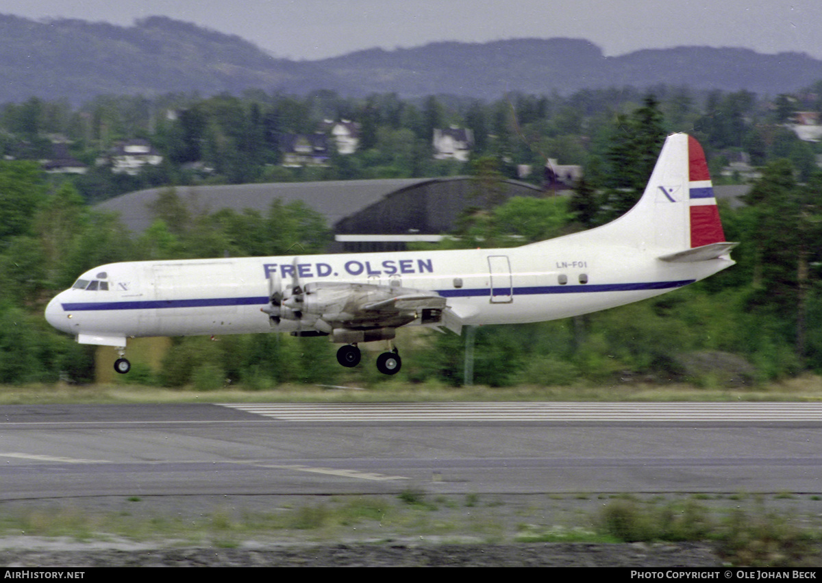 Aircraft Photo of LN-FOI | Lockheed L-188C(F) Electra | Fred. Olsen | AirHistory.net #694599