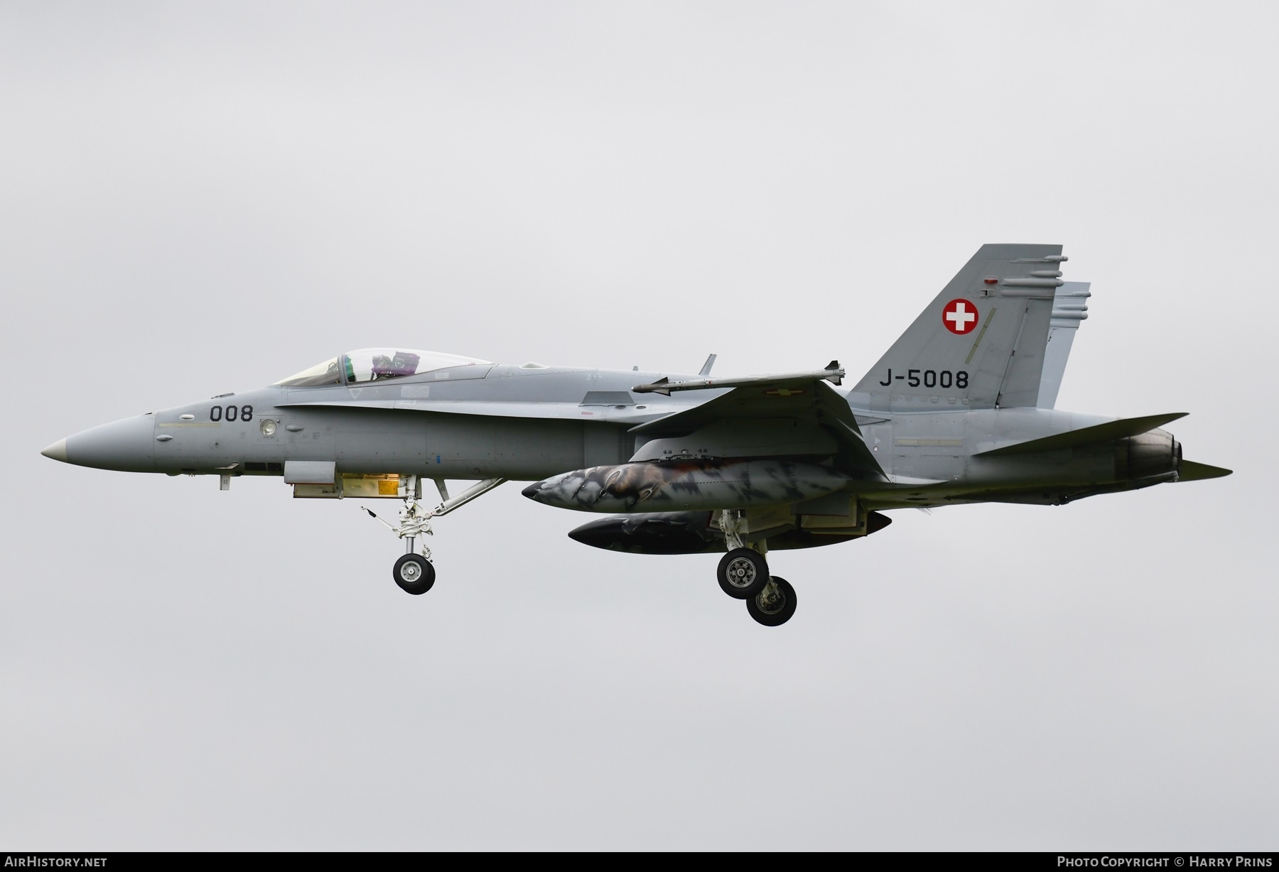 Aircraft Photo of J-5008 | McDonnell Douglas F/A-18C Hornet | Switzerland - Air Force | AirHistory.net #694656