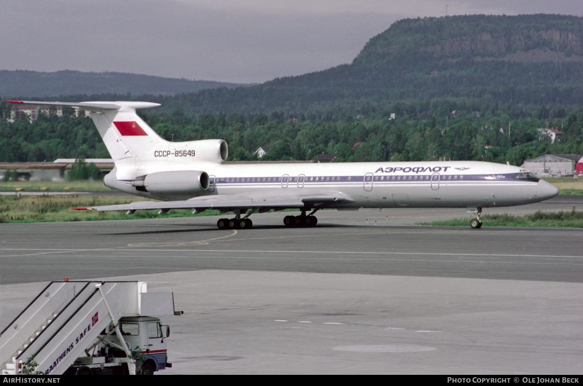 Aircraft Photo of CCCP-85649 | Tupolev Tu-154M | Aeroflot | AirHistory.net #694659