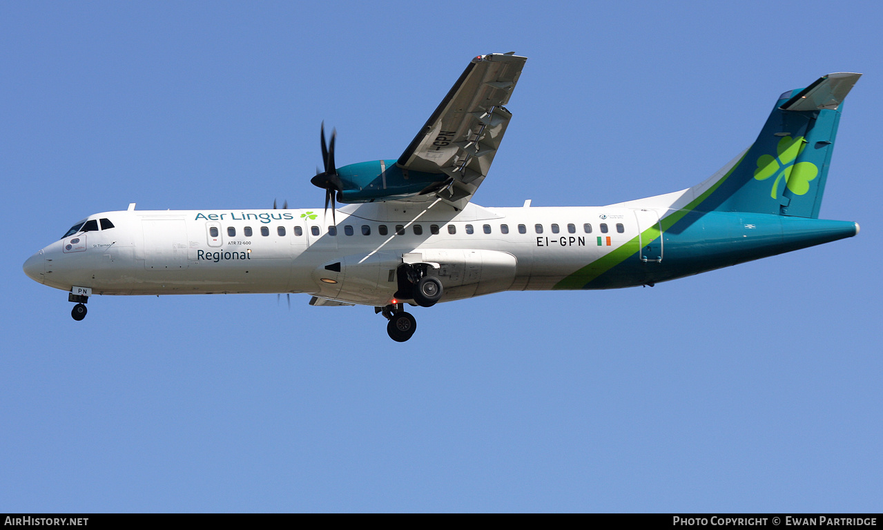 Aircraft Photo of EI-GPN | ATR ATR-72-600 (ATR-72-212A) | Aer Lingus Regional | AirHistory.net #694682