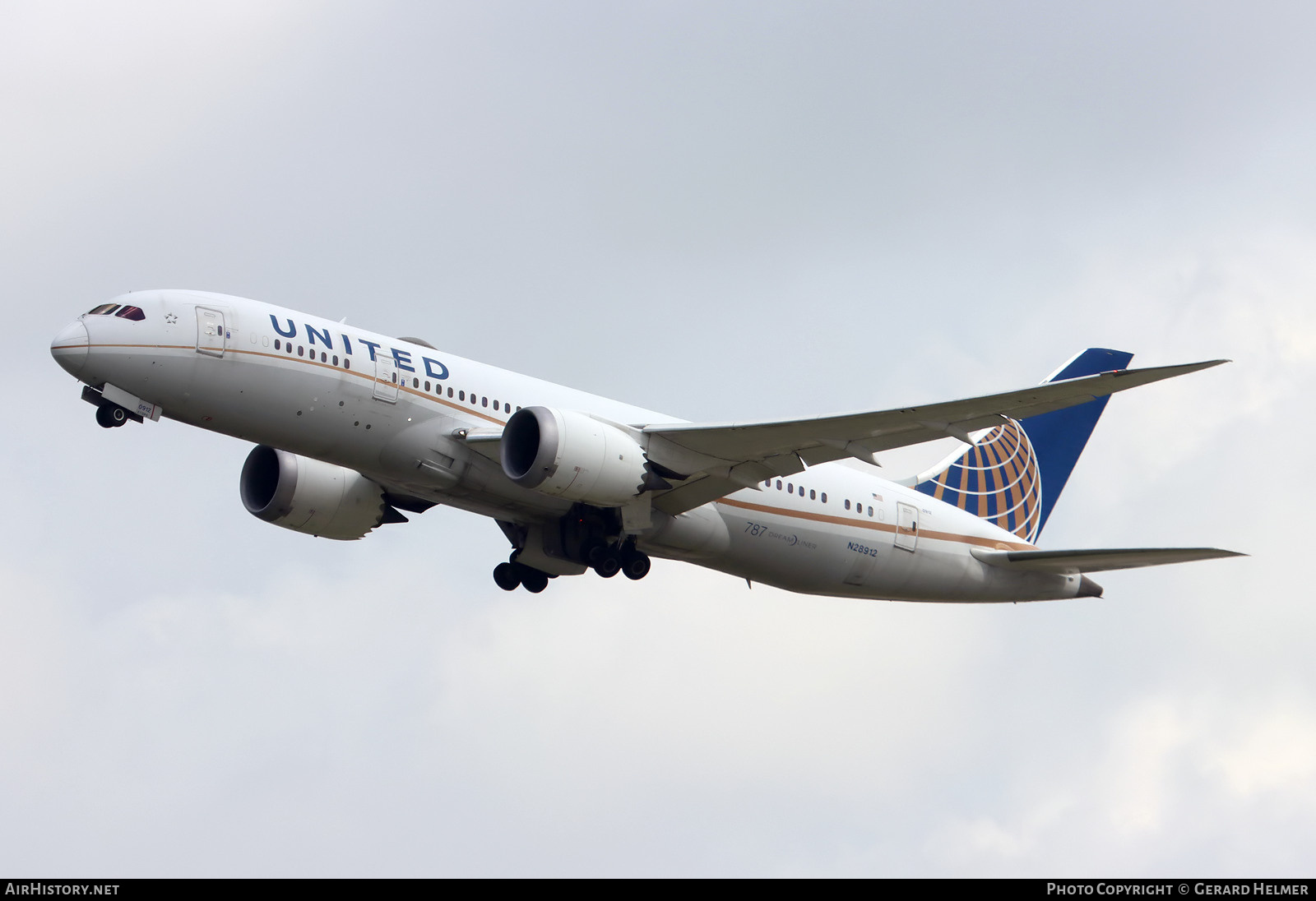 Aircraft Photo of N28912 | Boeing 787-8 Dreamliner | United Airlines | AirHistory.net #694693