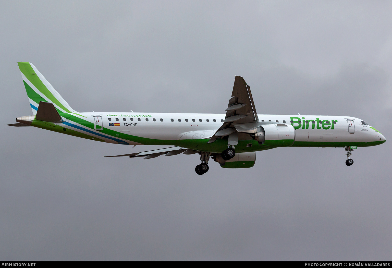 Aircraft Photo of EC-OHE | Embraer 195-E2 (ERJ-190-400) | Binter Canarias | AirHistory.net #694719
