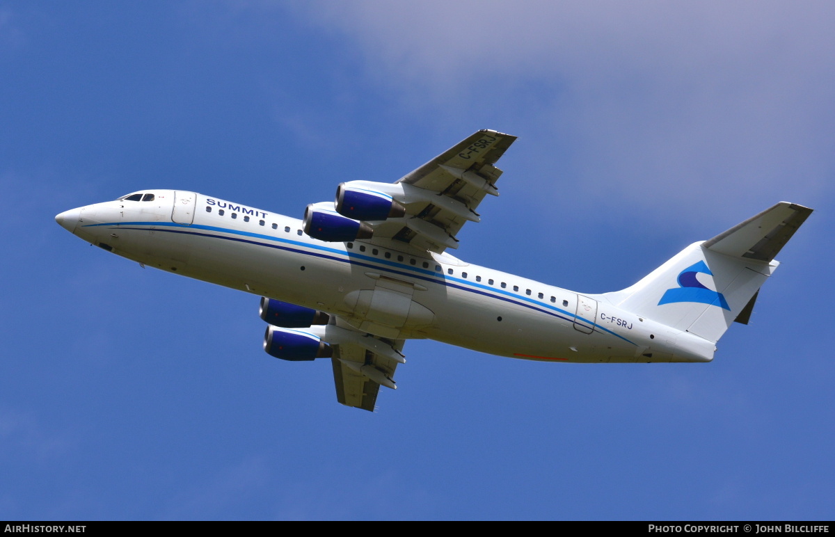 Aircraft Photo of C-FSRJ | British Aerospace Avro 146-RJ100 | Summit Air | AirHistory.net #694757