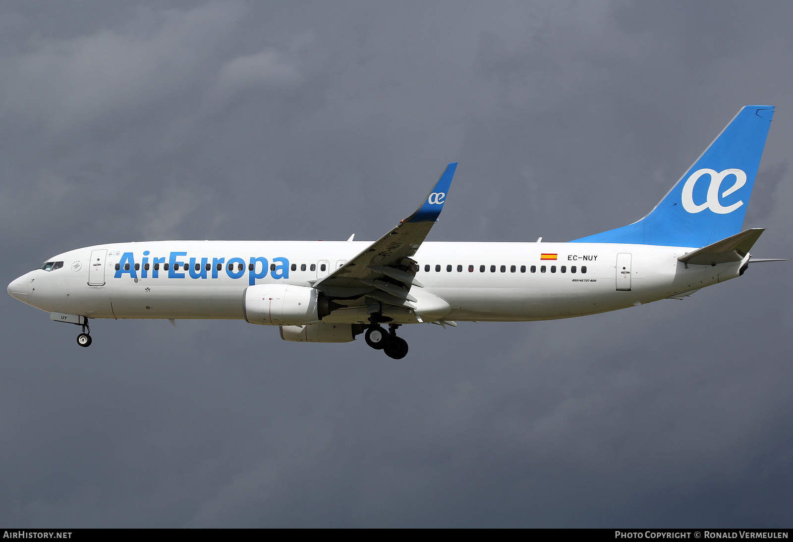 Aircraft Photo of EC-NUY | Boeing 737-8GP | Air Europa | AirHistory.net #694948