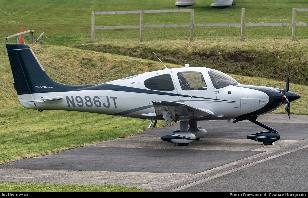 Aircraft Photo of N986JT | Cirrus SR-22T G5-GTS Platinum | AirHistory.net #694950