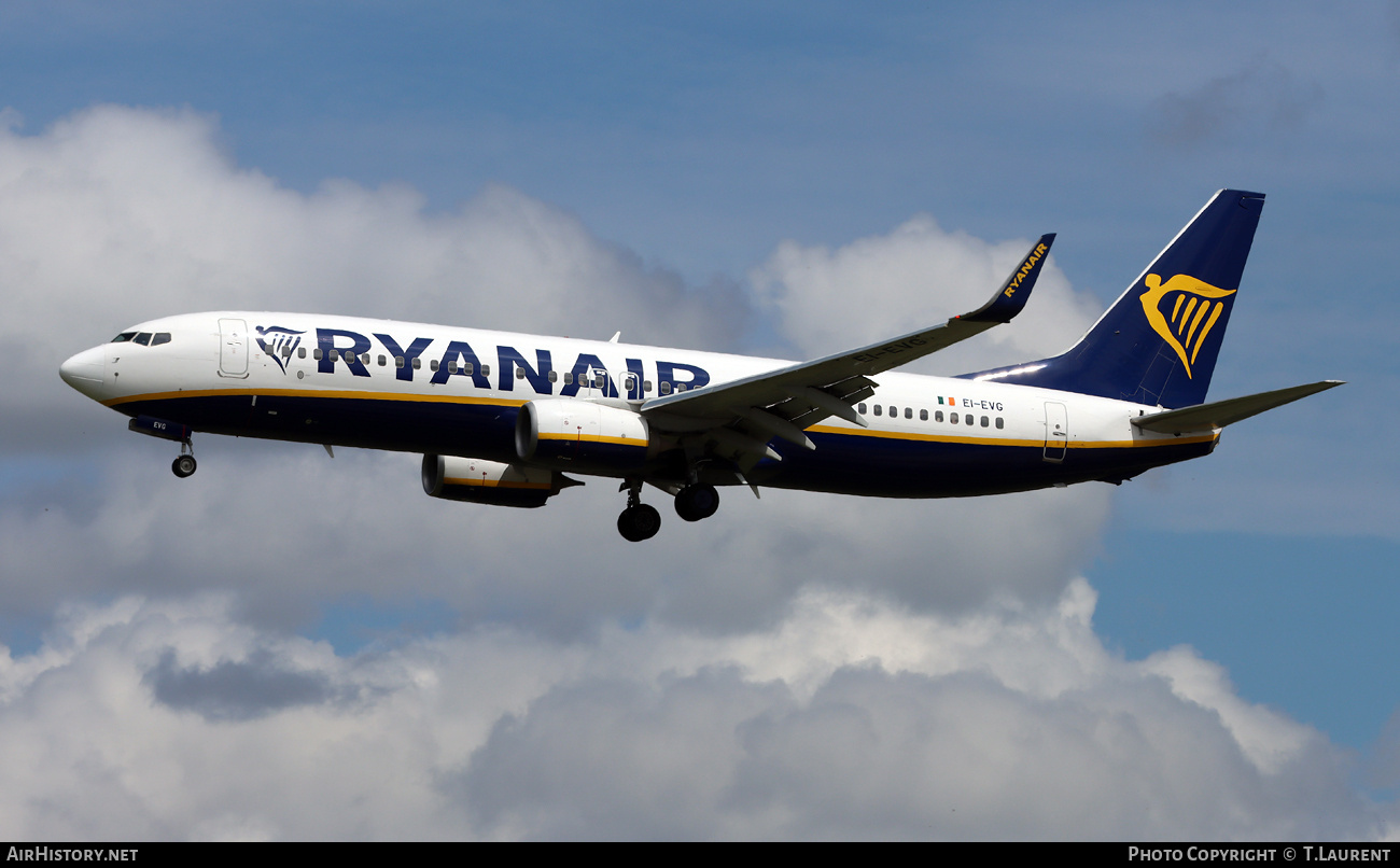 Aircraft Photo of EI-EVG | Boeing 737-8AS | Ryanair | AirHistory.net #694965