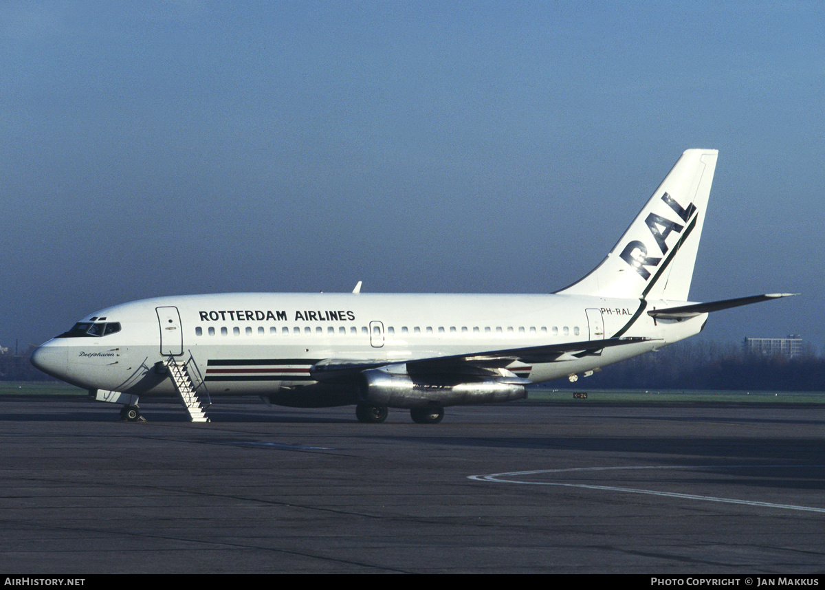 Aircraft Photo of PH-RAL | Boeing 737-2M8/Adv | Rotterdam Airlines - RAL | AirHistory.net #694985