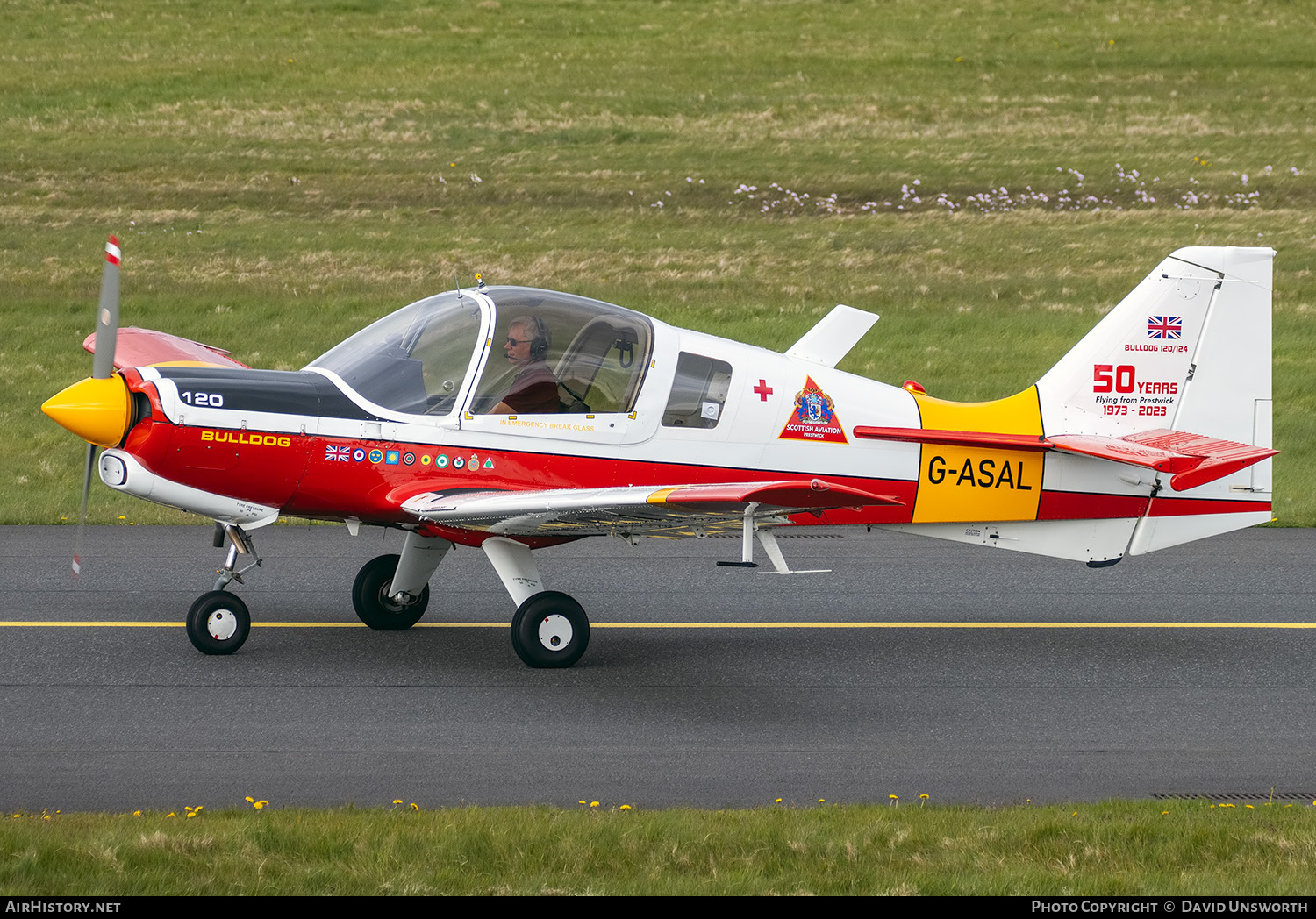 Aircraft Photo of G-ASAL | Scottish Aviation Bulldog 120/124 | AirHistory.net #695027