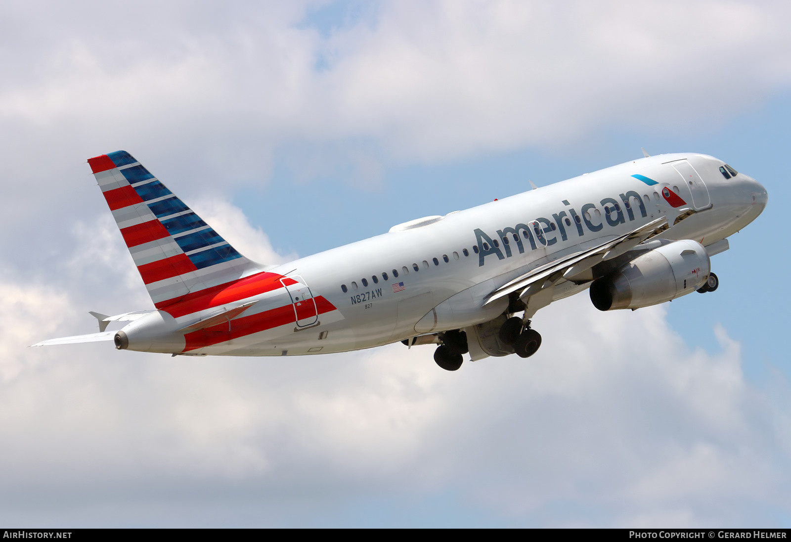 Aircraft Photo of N827AW | Airbus A319-132 | American Airlines | AirHistory.net #695122