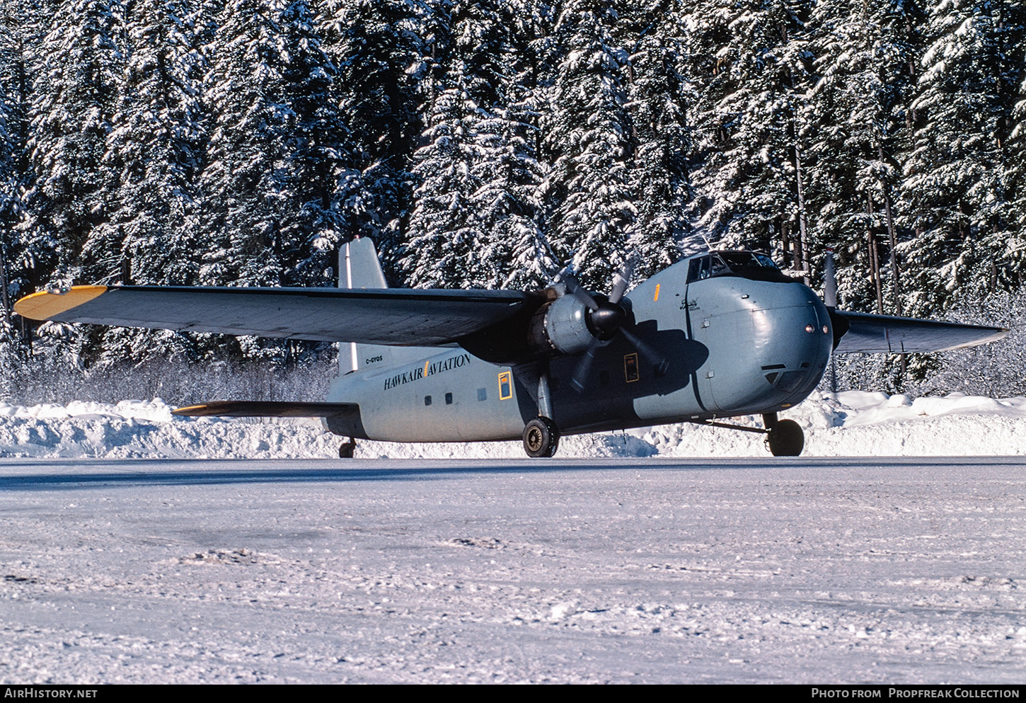 Aircraft Photo of C-GYQS | Bristol 170 Freighter Mk31M | Hawkair Aviation Services | AirHistory.net #695196