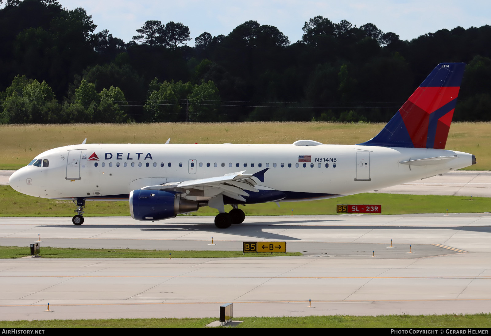 Aircraft Photo of N314NB | Airbus A319-114 | Delta Air Lines | AirHistory.net #695228