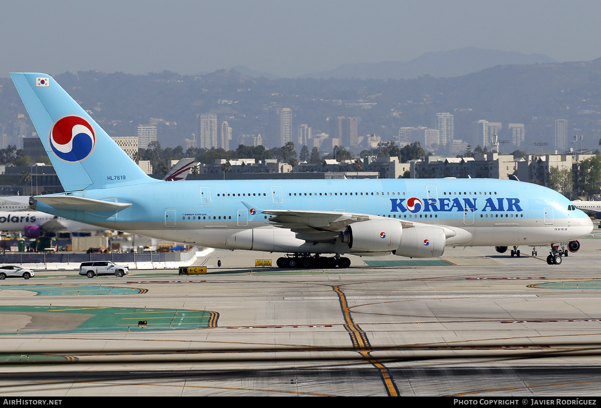 Aircraft Photo of HL7619 | Airbus A380-861 | Korean Air | AirHistory.net #695242