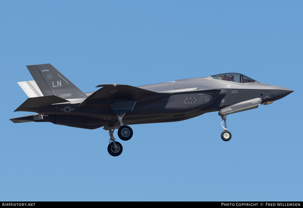 Aircraft Photo of 22-5685 / AF22-5685 | Lockheed Martin F-35A Lightning II | USA - Air Force | AirHistory.net #695322