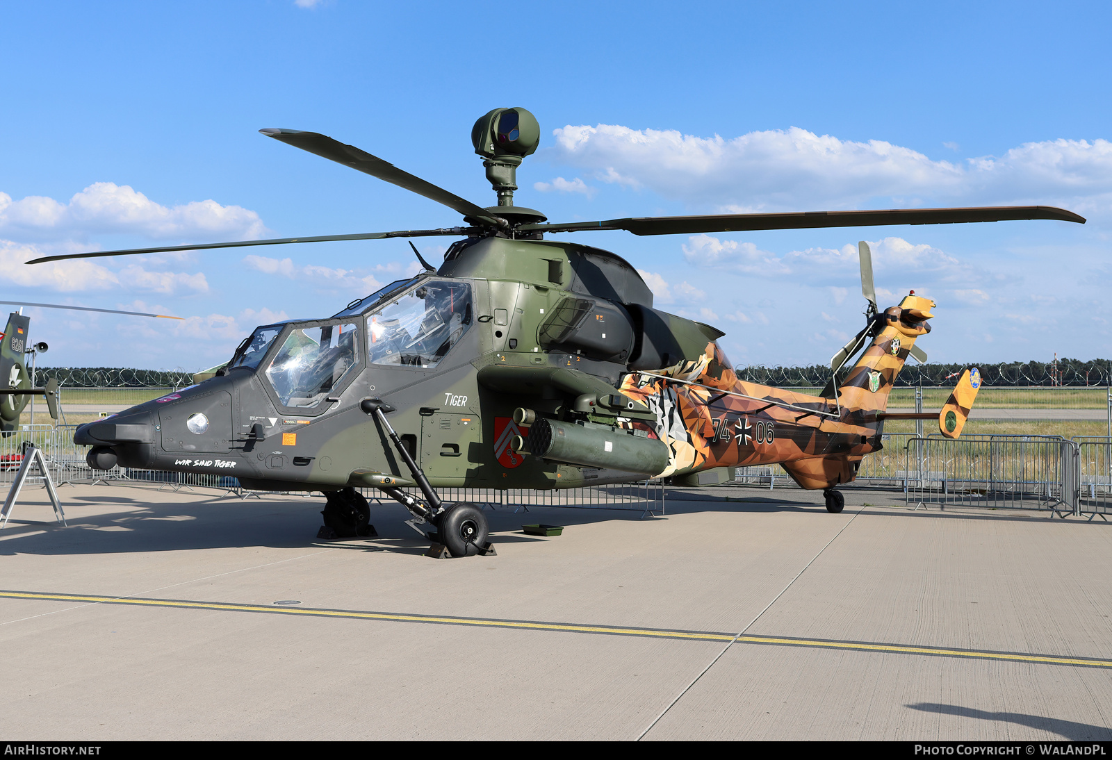 Aircraft Photo of 7406 | Eurocopter EC-665 Tiger UHT | Germany - Army | AirHistory.net #695345