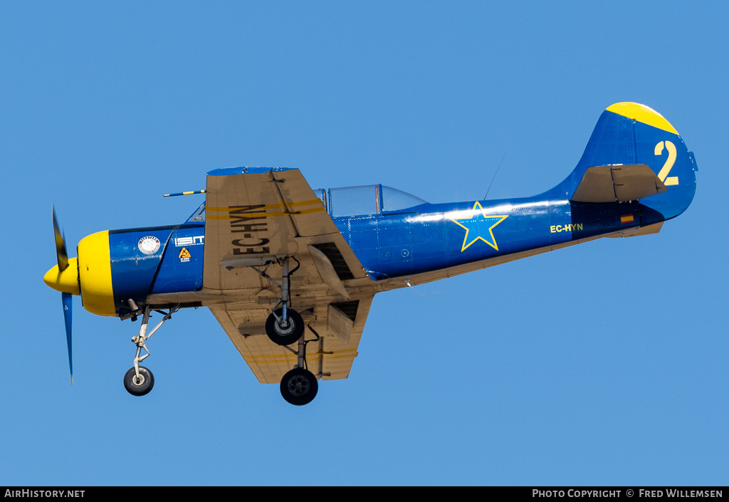 Aircraft Photo of EC-HYN | Yakovlev Yak-52 | AirHistory.net #695350