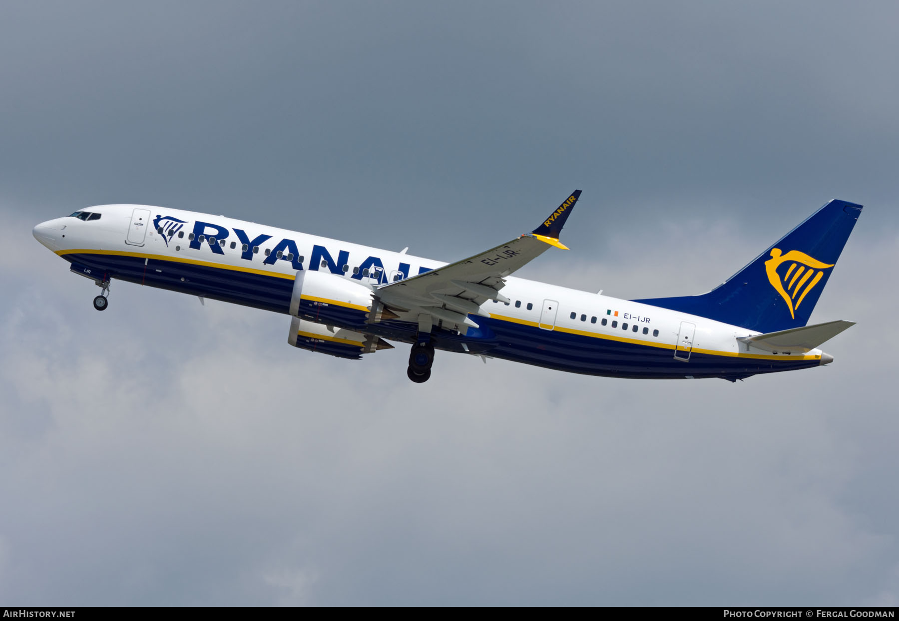 Aircraft Photo of EI-IJR | Boeing 737-8200 Max 200 | Ryanair | AirHistory.net #695386