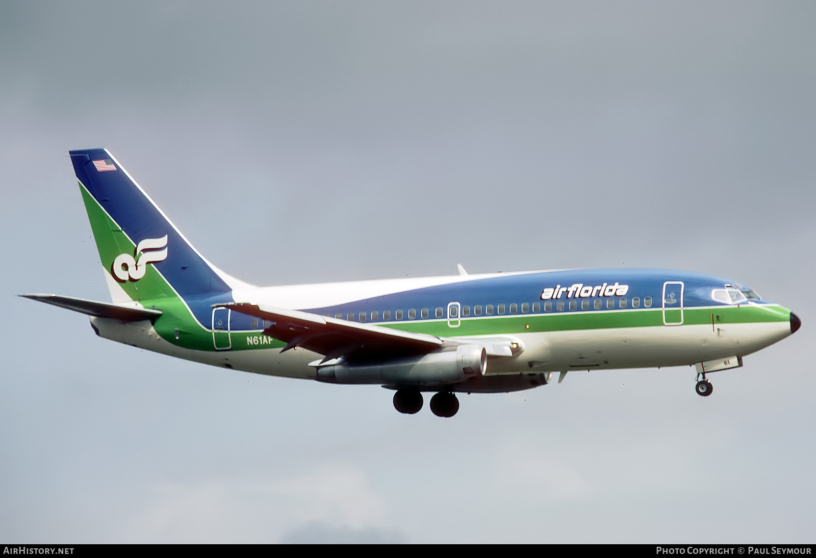 Aircraft Photo of N61AF | Boeing 737-222 | Air Florida | AirHistory.net #695393