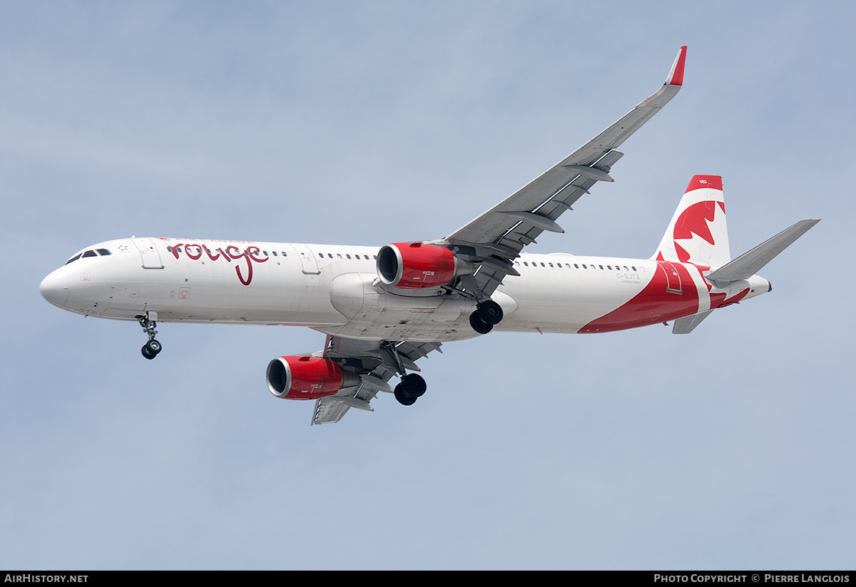 Aircraft Photo of C-GJTX | Airbus A321-211 | Air Canada Rouge | AirHistory.net #695447