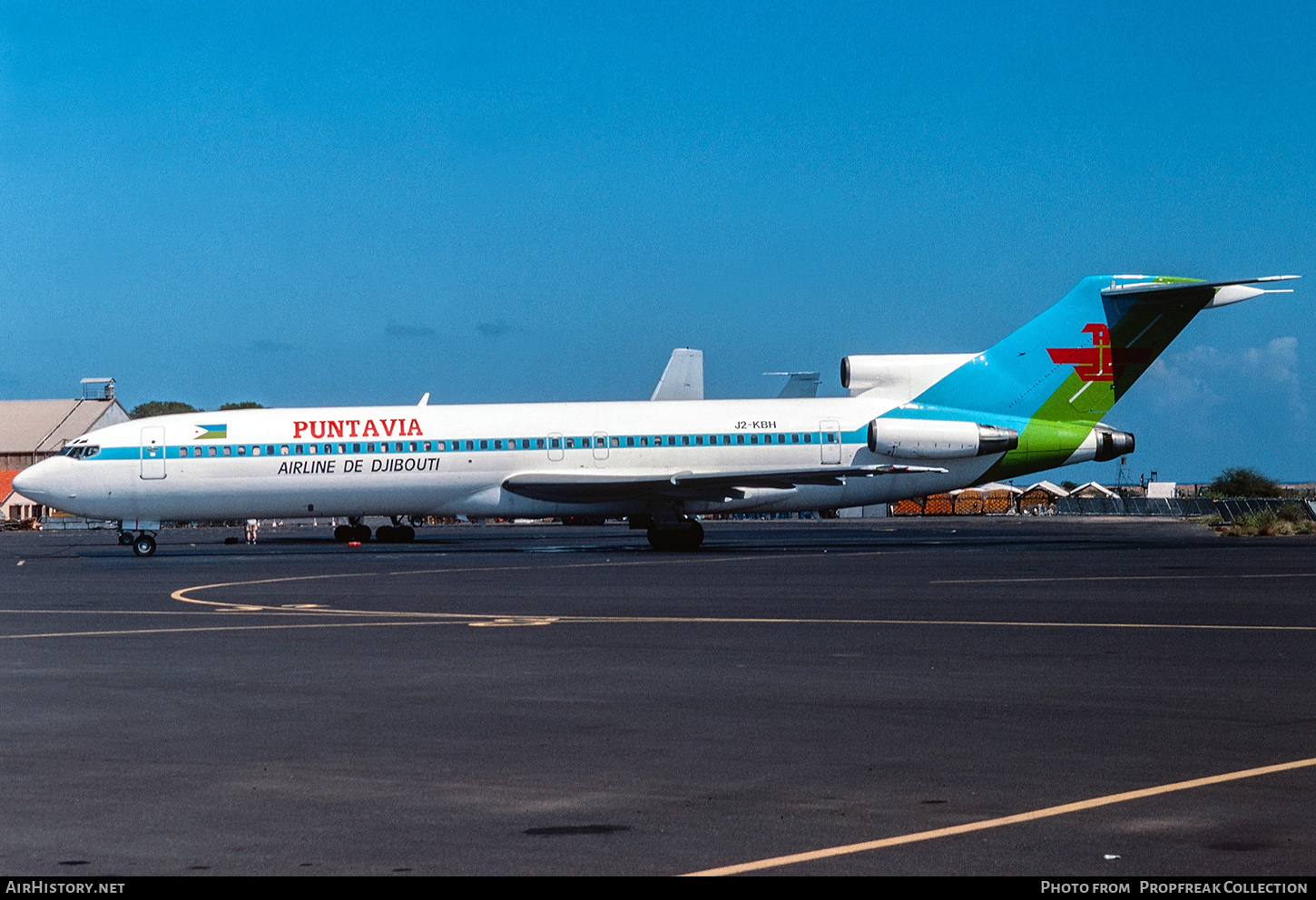 Aircraft Photo of J2-KBH | Boeing 727-228 | Puntavia | AirHistory.net #695465