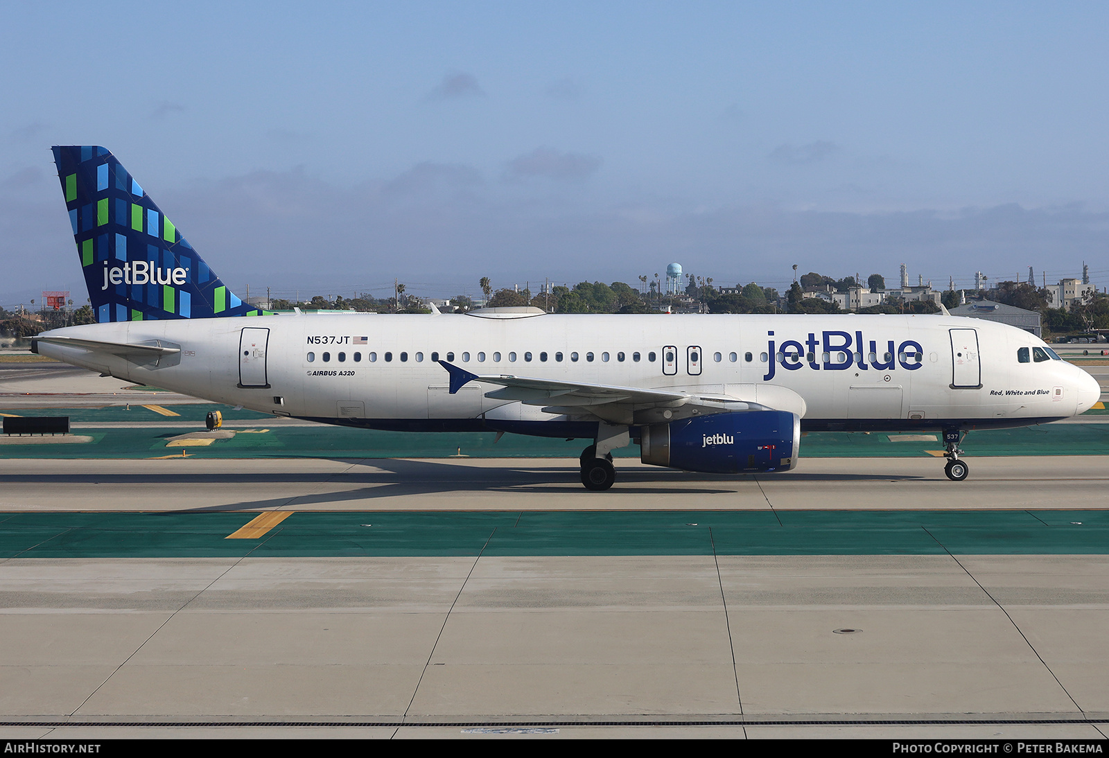 Aircraft Photo of N537JT | Airbus A320-232 | JetBlue Airways | AirHistory.net #695646