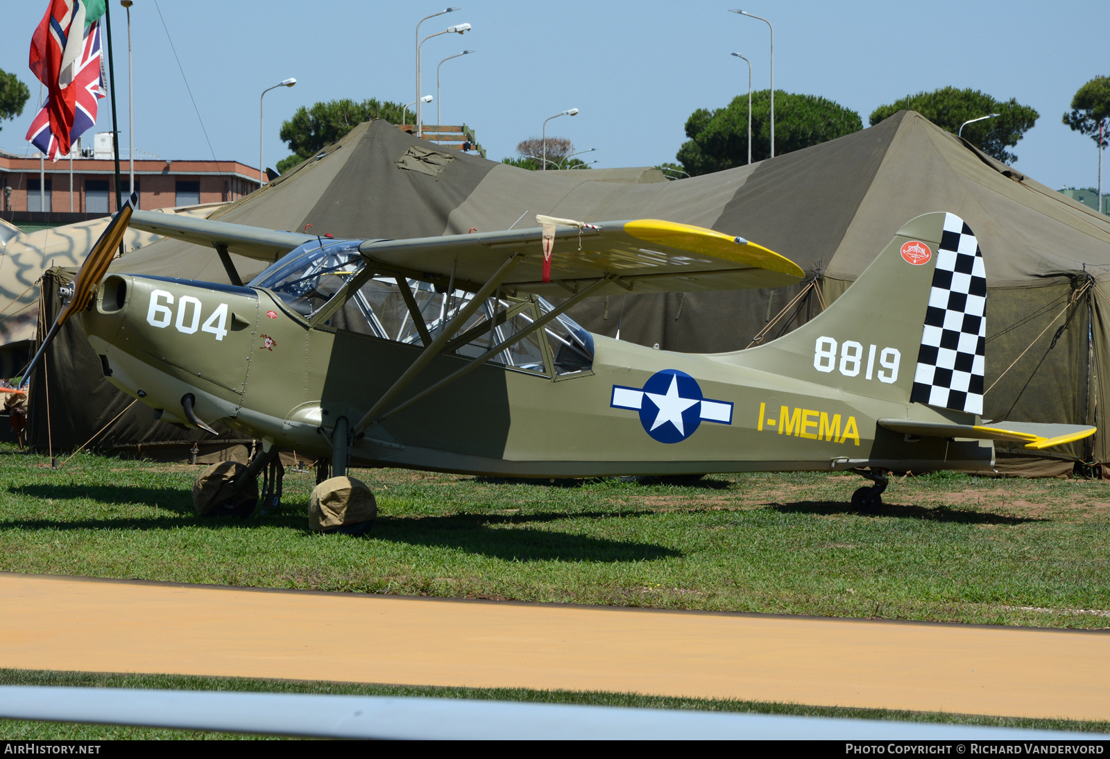 Aircraft Photo of I-MEMA / 8819 | Stinson L-5 Sentinel | USA - Air Force | AirHistory.net #695649