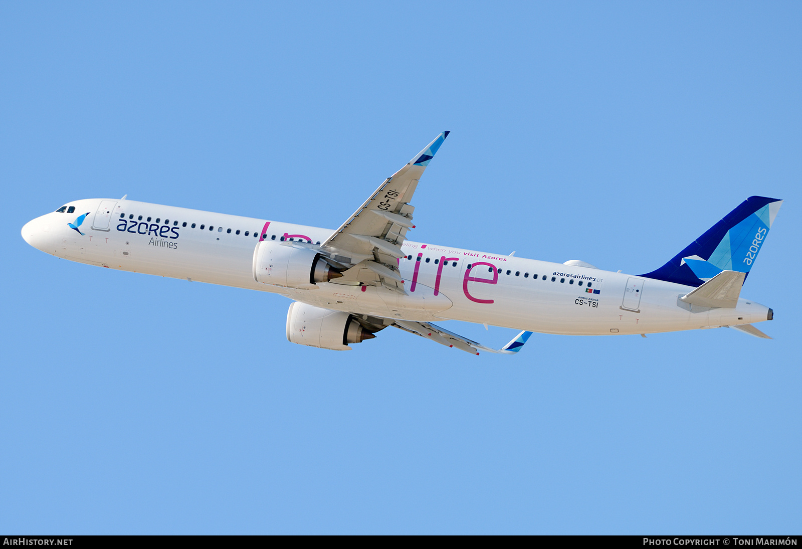 Aircraft Photo of CS-TSI | Airbus A321-253NX | Azores Airlines | AirHistory.net #695746
