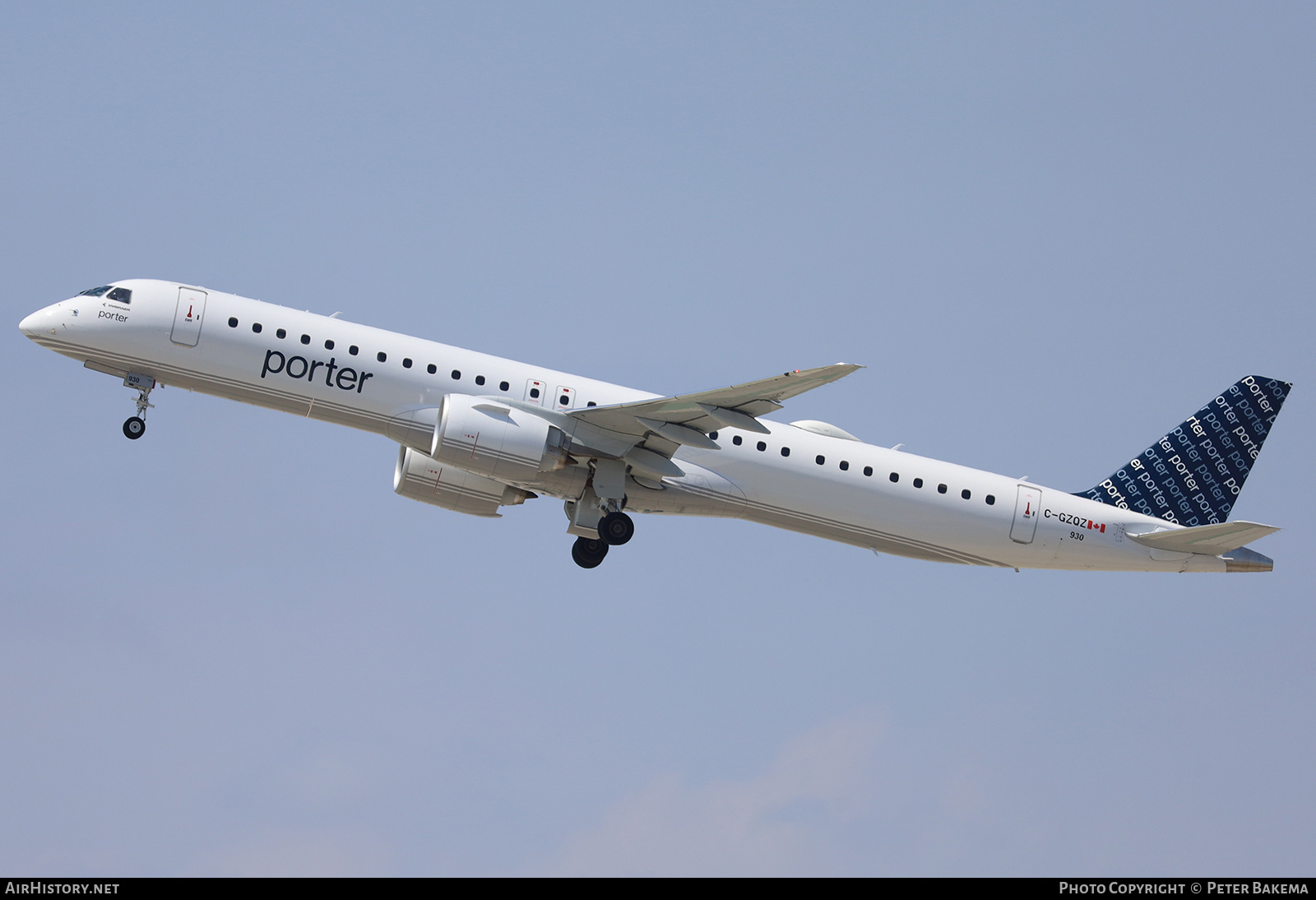 Aircraft Photo of C-GZQZ | Embraer 195-E2 (ERJ-190-400) | Porter Airlines | AirHistory.net #695767
