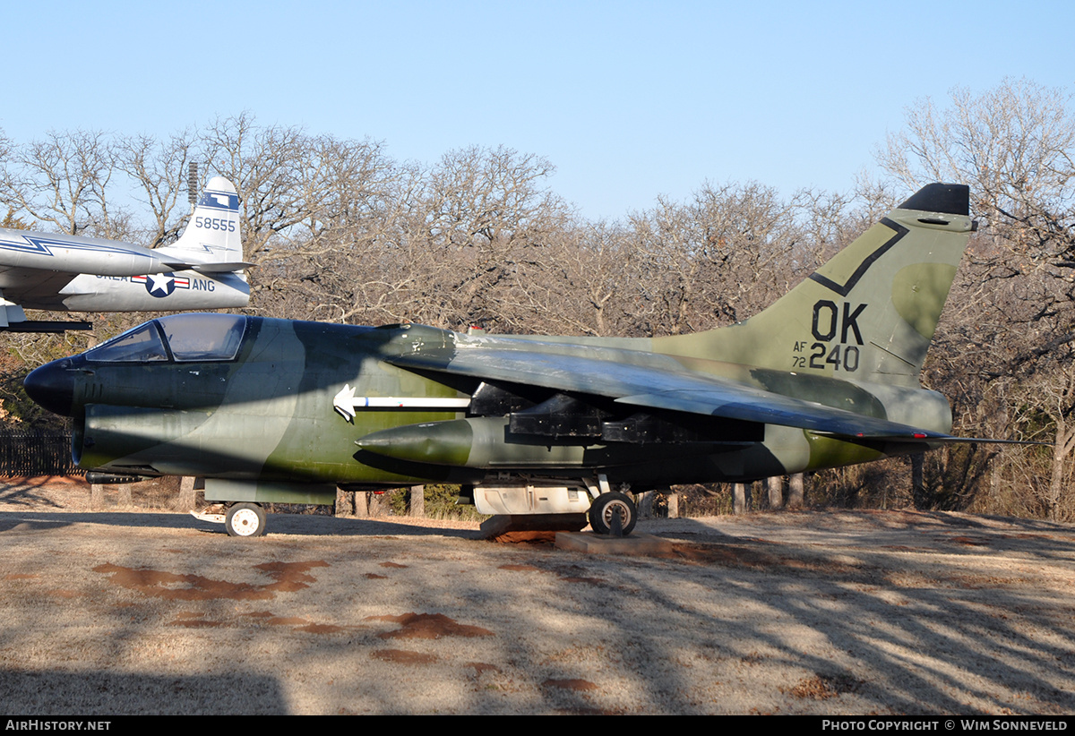 Aircraft Photo of 72-0240 | LTV A-7D Corsair II | USA - Air Force | AirHistory.net #695808