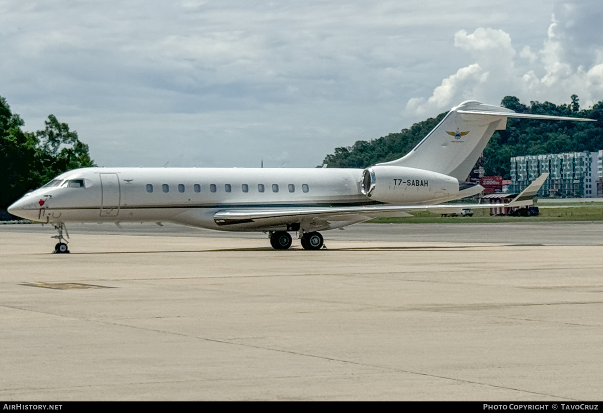 Aircraft Photo of T7-SABAH | Bombardier Global 5000 (BD-700-1A11) | AirHistory.net #695868