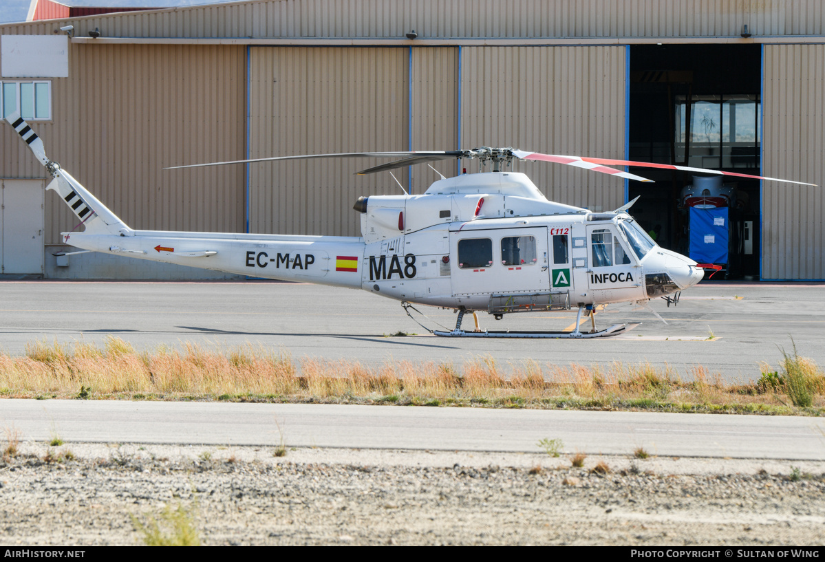 Aircraft Photo of EC-MAP | Bell 412 | INFOCA - Incendios Forestales de Andalucía | AirHistory.net #695881