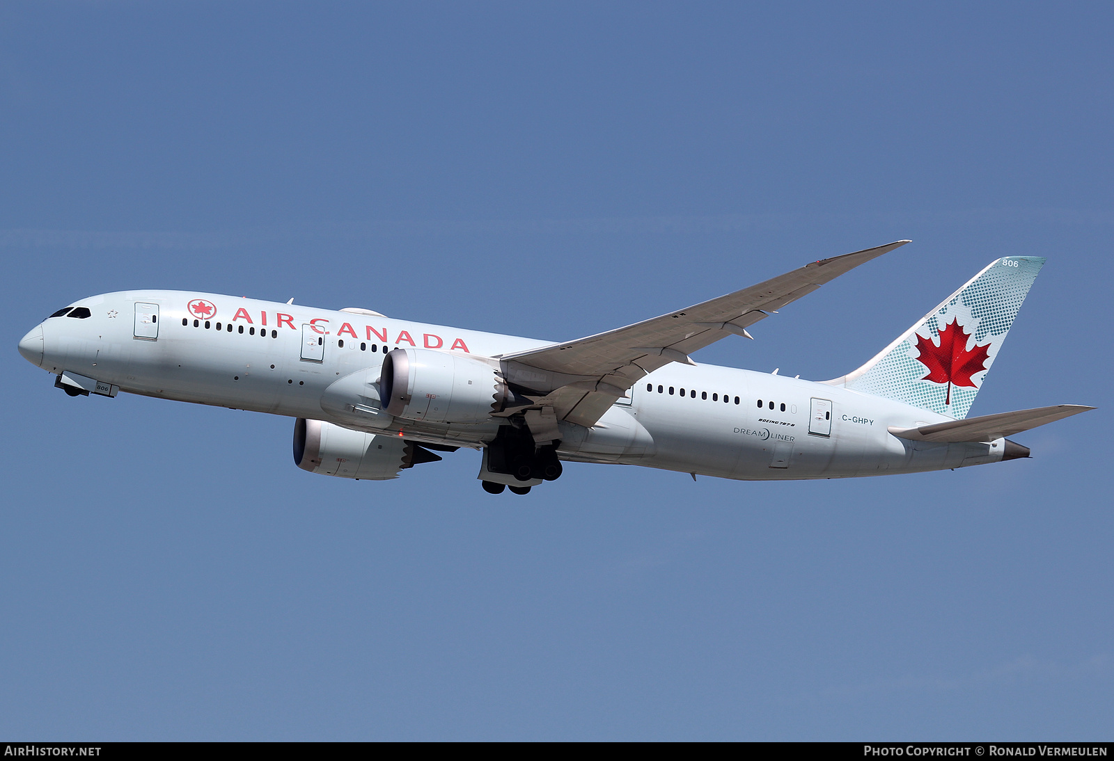 Aircraft Photo of C-GHPY | Boeing 787-8 Dreamliner | Air Canada | AirHistory.net #695946