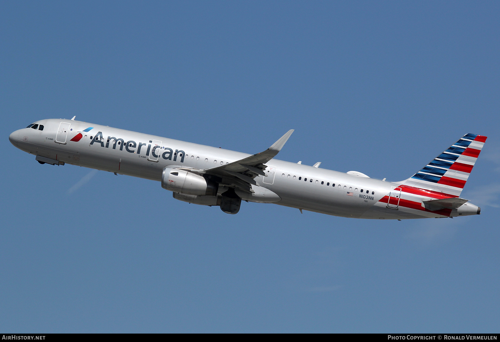 Aircraft Photo of N103NN | Airbus A321-231 | American Airlines | AirHistory.net #695948