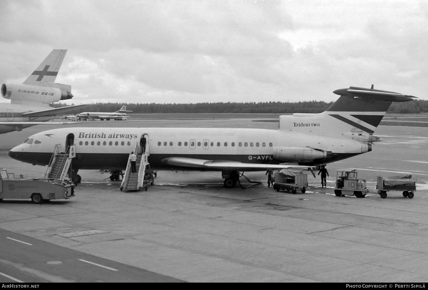 Aircraft Photo of G-AVFL | Hawker Siddeley HS-121 Trident 2E | British Airways | AirHistory.net #696013