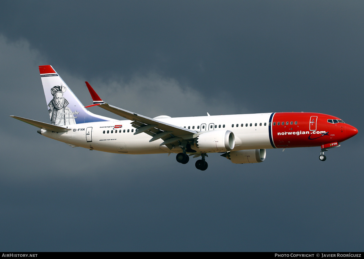 Aircraft Photo of EI-FYH | Boeing 737-8 Max 8 | Norwegian | AirHistory.net #696035