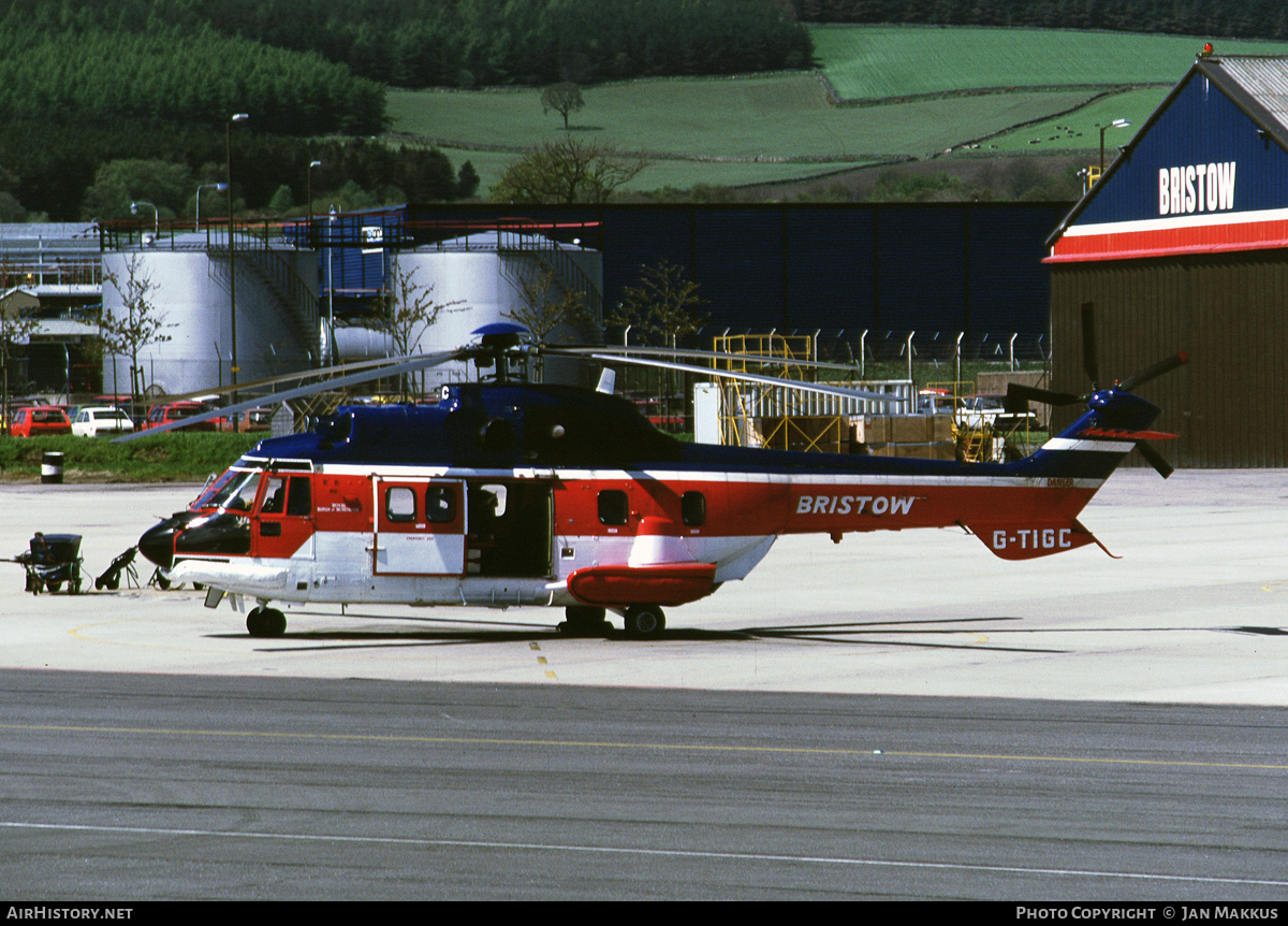 Aircraft Photo of G-TIGC | Aerospatiale AS-332L1 Super Puma | Bristow Helicopters | AirHistory.net #696132