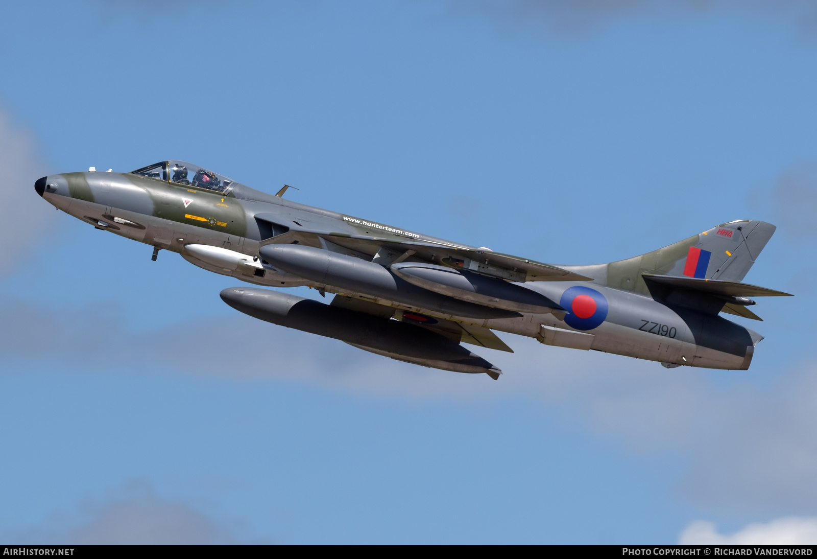 Aircraft Photo of ZZ190 | Hawker Hunter F58 | UK - Air Force | AirHistory.net #696137