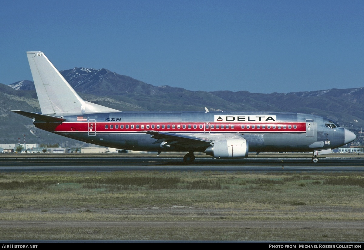 Aircraft Photo of N305WA | Boeing 737-347 | Delta Air Lines | AirHistory.net #696211