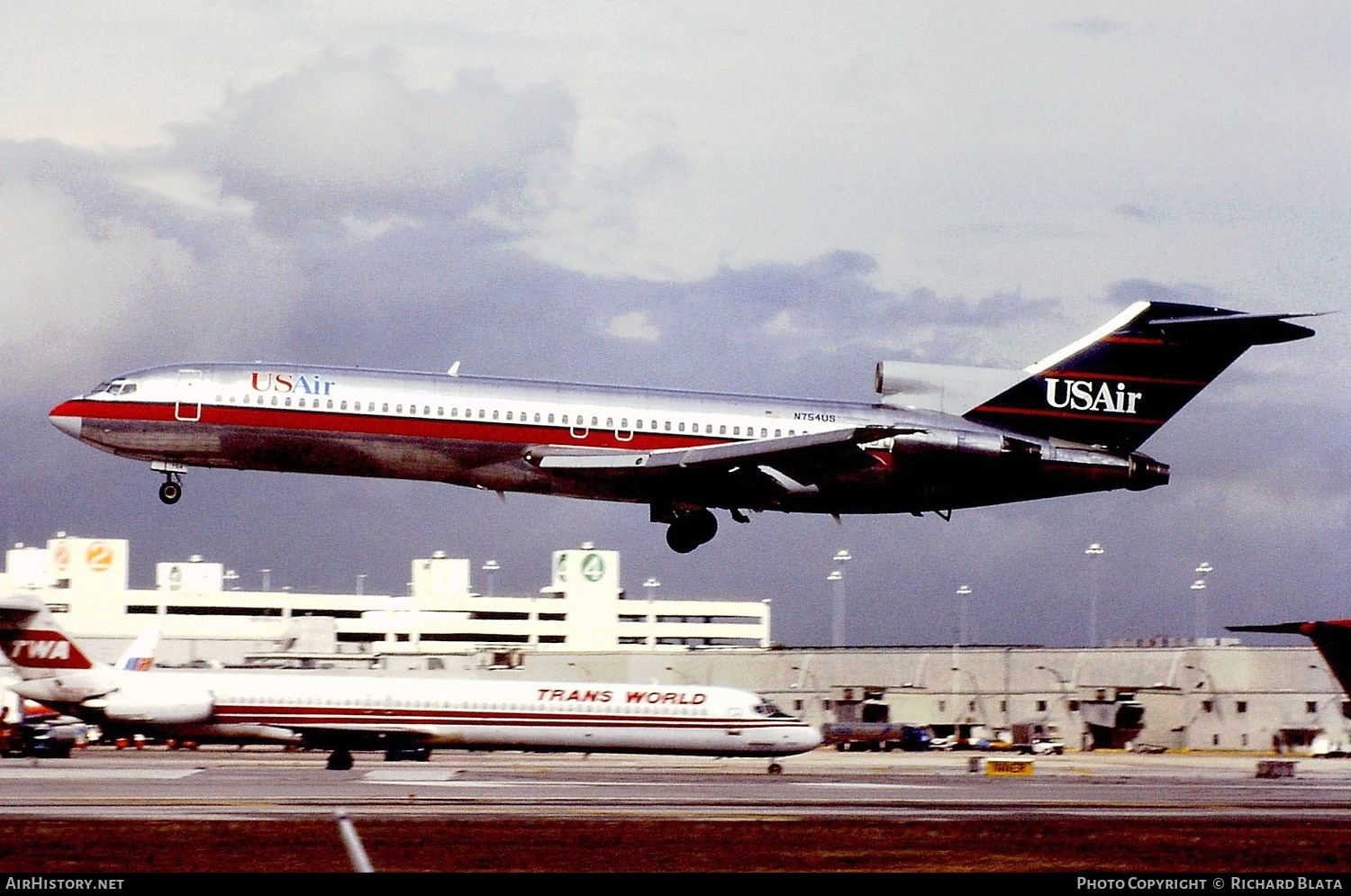 Aircraft Photo of N754US | Boeing 727-214/Adv | USAir | AirHistory.net #696229