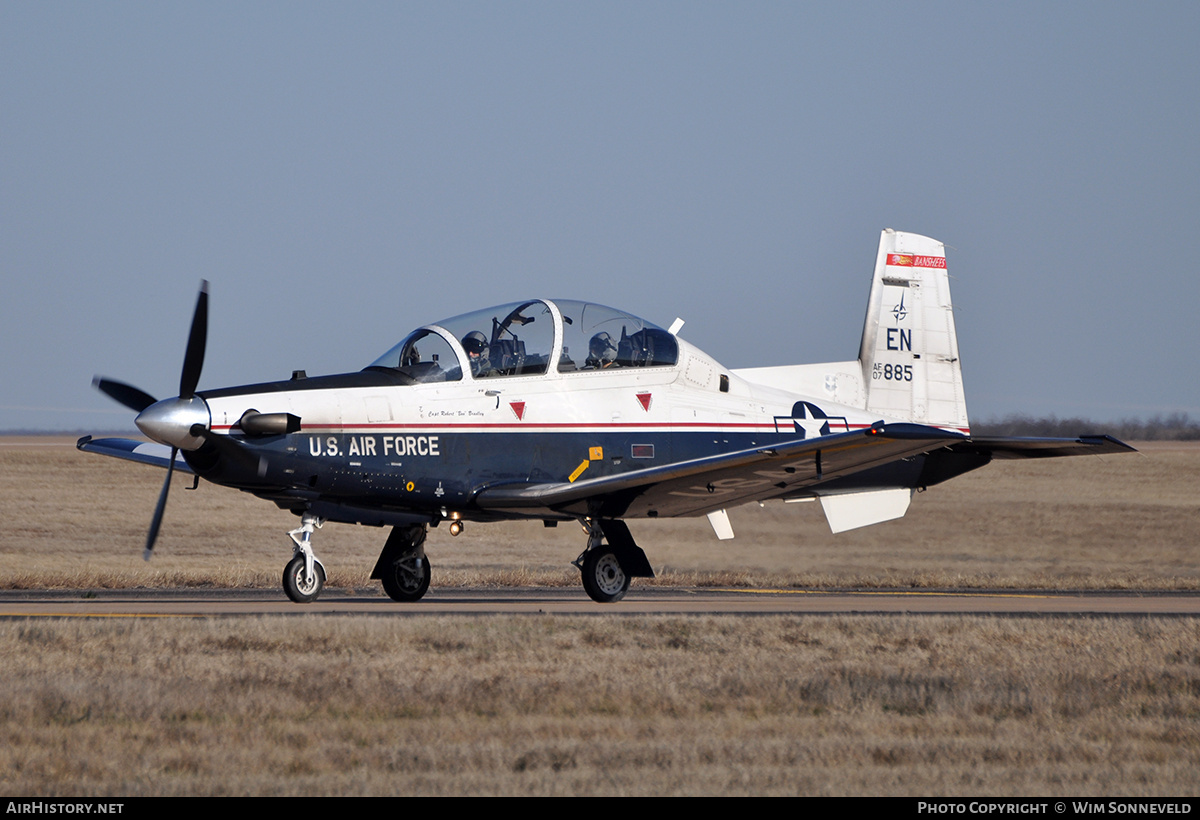 Aircraft Photo of 07-3885 / AF07-885 | Hawker Beechcraft T-6A Texan II | USA - Air Force | AirHistory.net #696236
