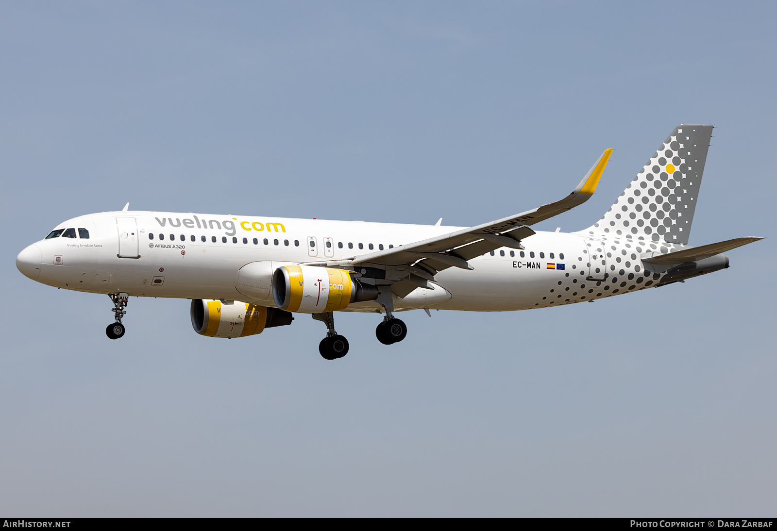 Aircraft Photo of EC-MAN | Airbus A320-214 | Vueling Airlines | AirHistory.net #696258