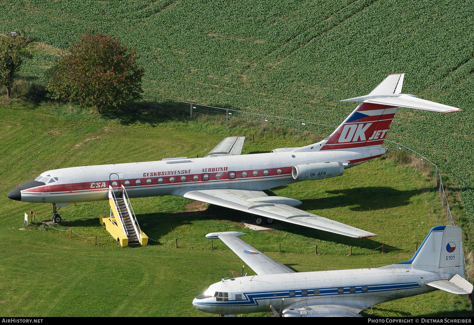 Aircraft Photo of OK-AFB | Tupolev Tu-134A | ČSA - Československé Aerolinie - Czechoslovak Airlines | AirHistory.net #696264